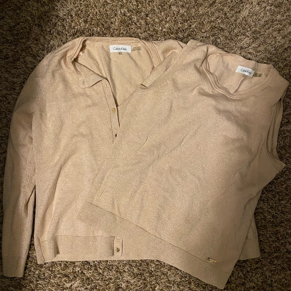 Calvin Klein sweater and tank set